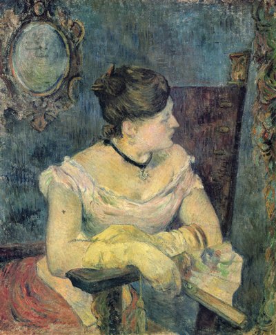 Portrait de Mme Gauguin en robe de soirée - Paul Gauguin